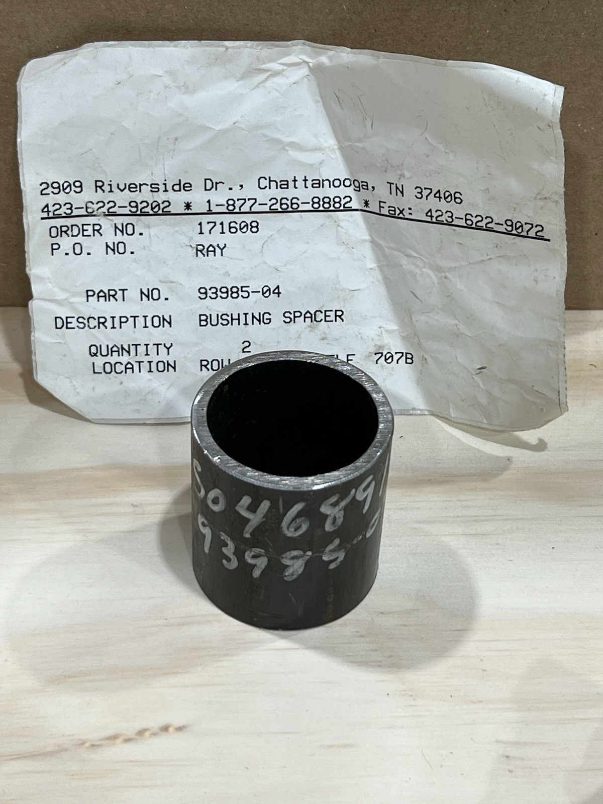 Genuine Roadtec 93985-04 Bushing Spacer 2” New old Stock