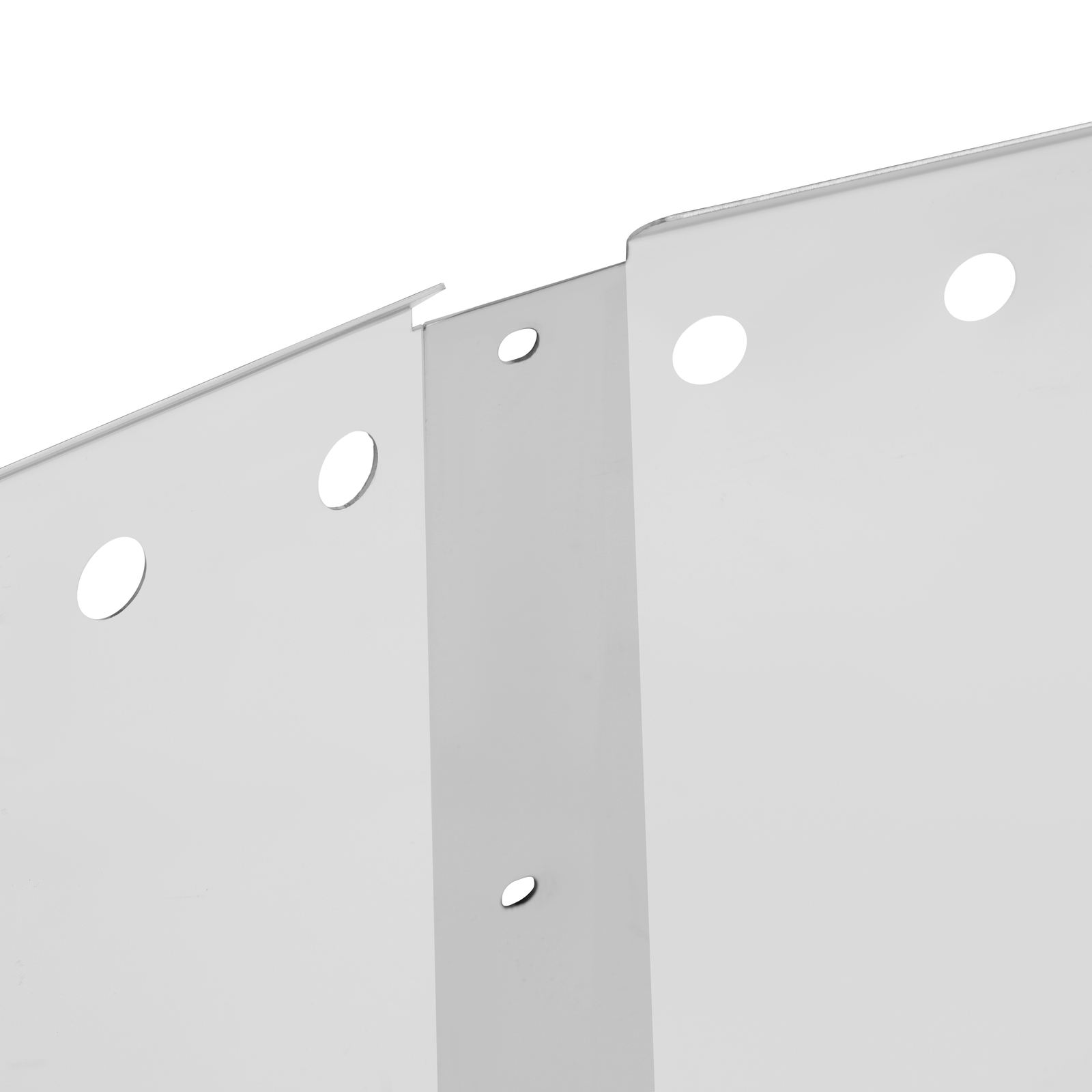 Stainless Steel Bulleye Hole Roof Sun Visor 14″ For Kenworth W990 T680 T880
