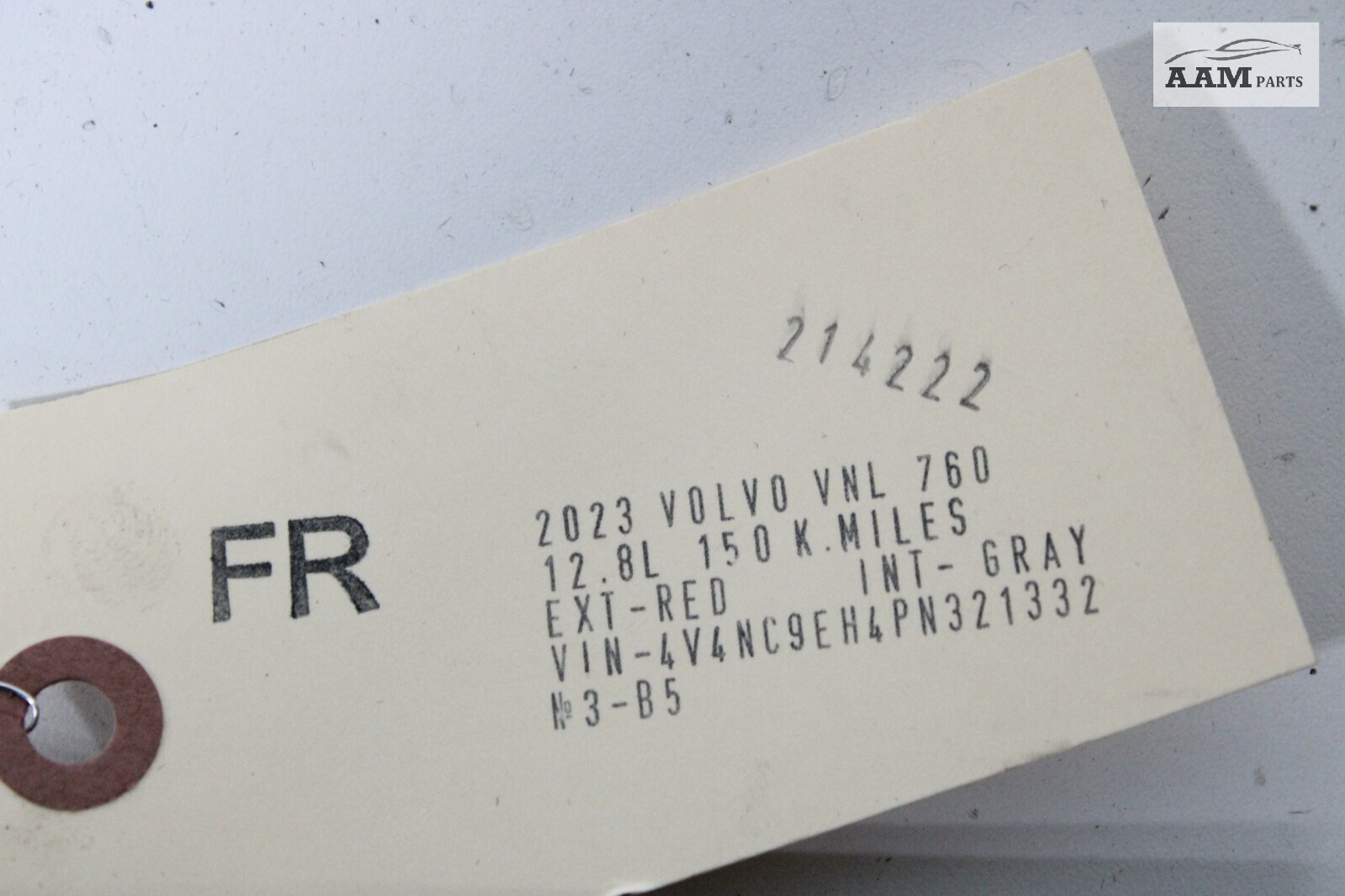 19-23 VOLVO VNL 760 FRONT RIGHT PASSENGER SIDE WEATHERSTRIP SEAL RUBBER OEM