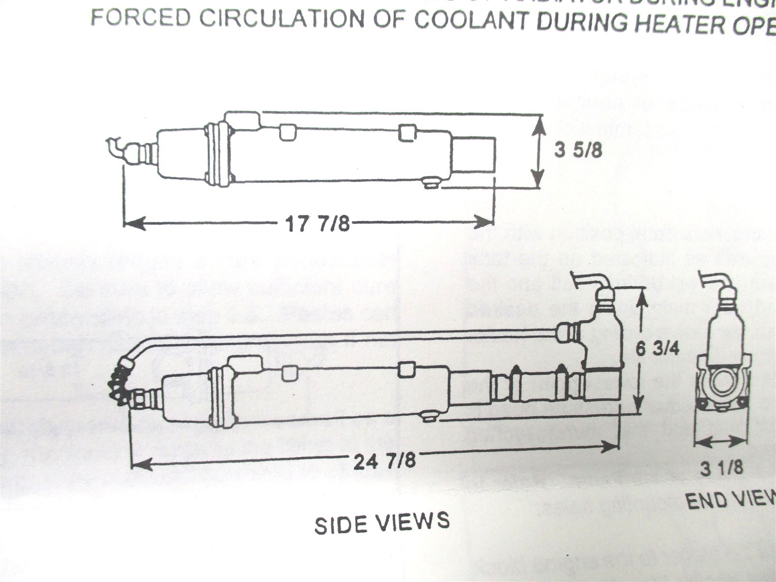 3310006 PHILLIPS HORIZONTAL COOLANT CIRCULATION ENGINE PRE-HEATER 1500W 120V