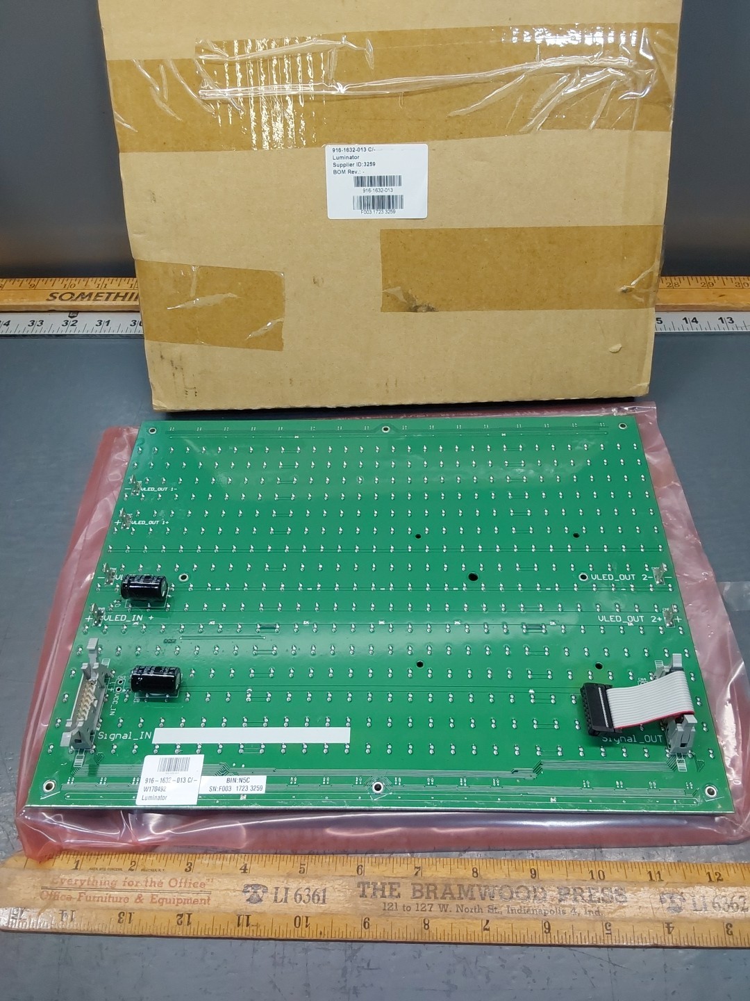 NOS Luminator 916-1632-013 LED Sign Board 16 x 40-10 mm Display