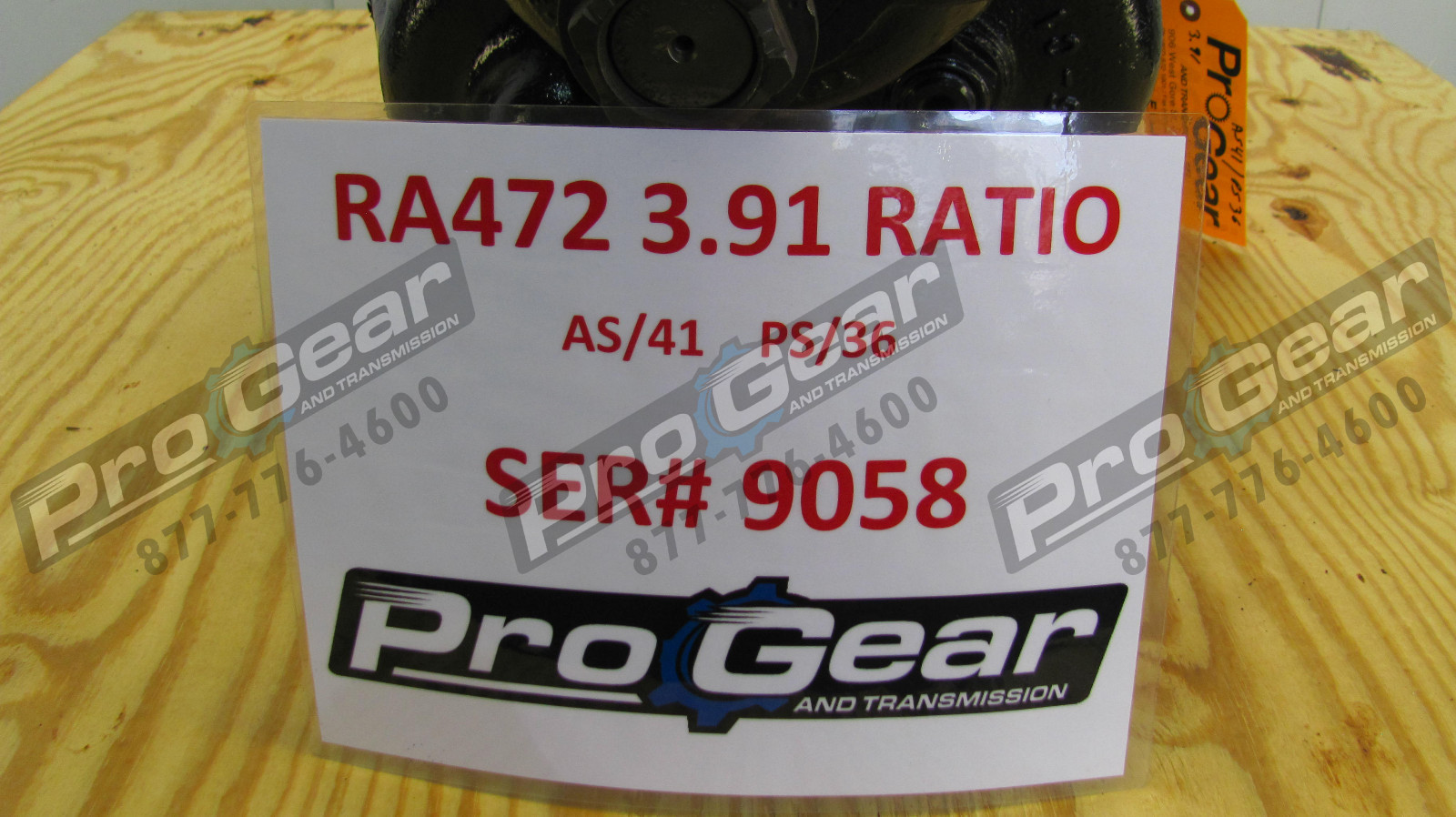 RA472-3.91 DANA SPICER INTERNATIONAL RA472 FRONT-REAR