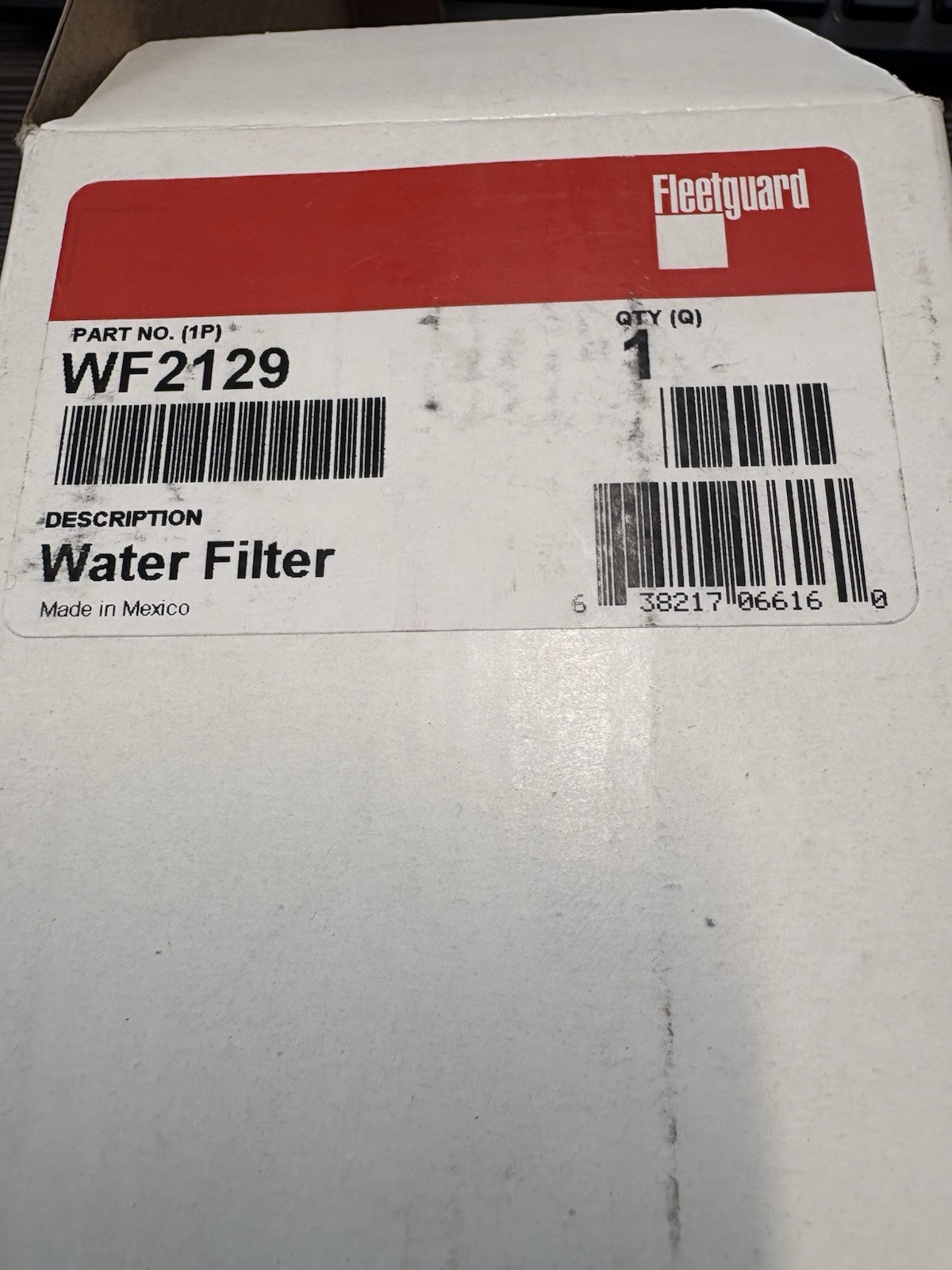 WF2129 FLEETGUARD oem – Coolant Water Filter Water (like b5145 89091 24091 )