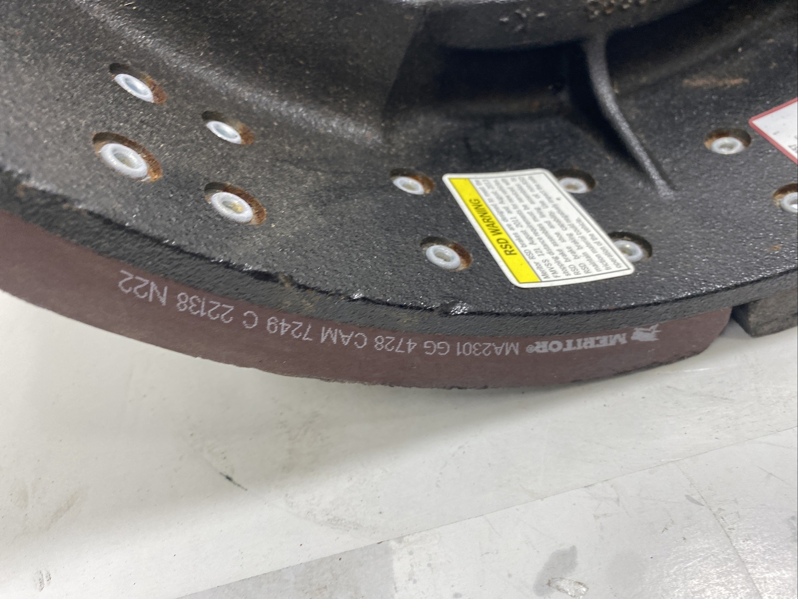 Meritor Truck Single ￼Shoe Brk20785857 Sma23014728cp