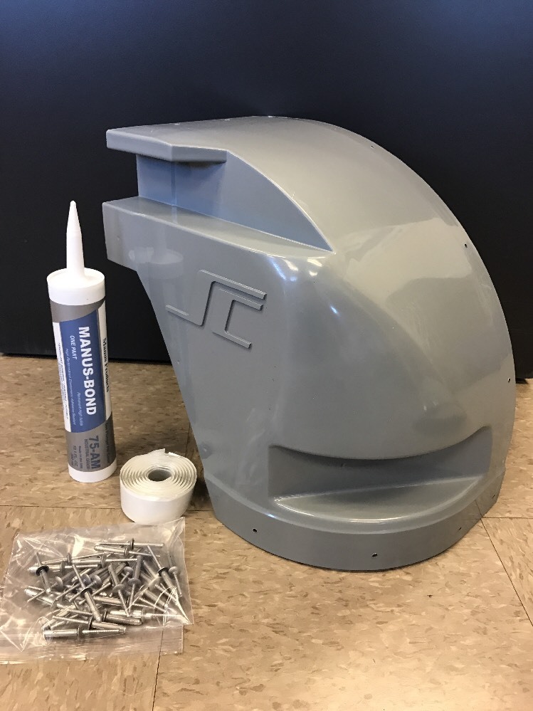 Supreme Corner Cap – Curbside – 116404 -includes rivets/adhesive strips + caulk