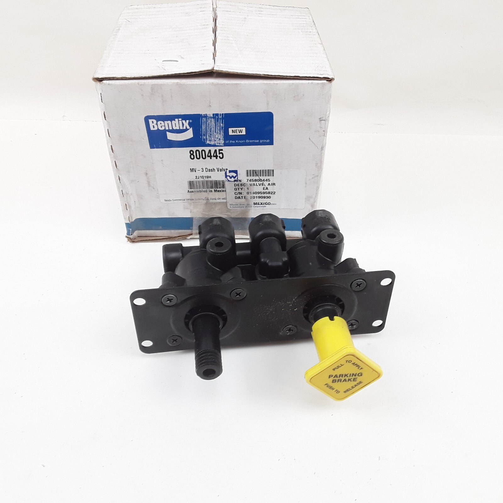 OEM Bendix 800445 Mv 3 Truck Air Brake Manifold Control Dash Valve 1/4-18 NPT
