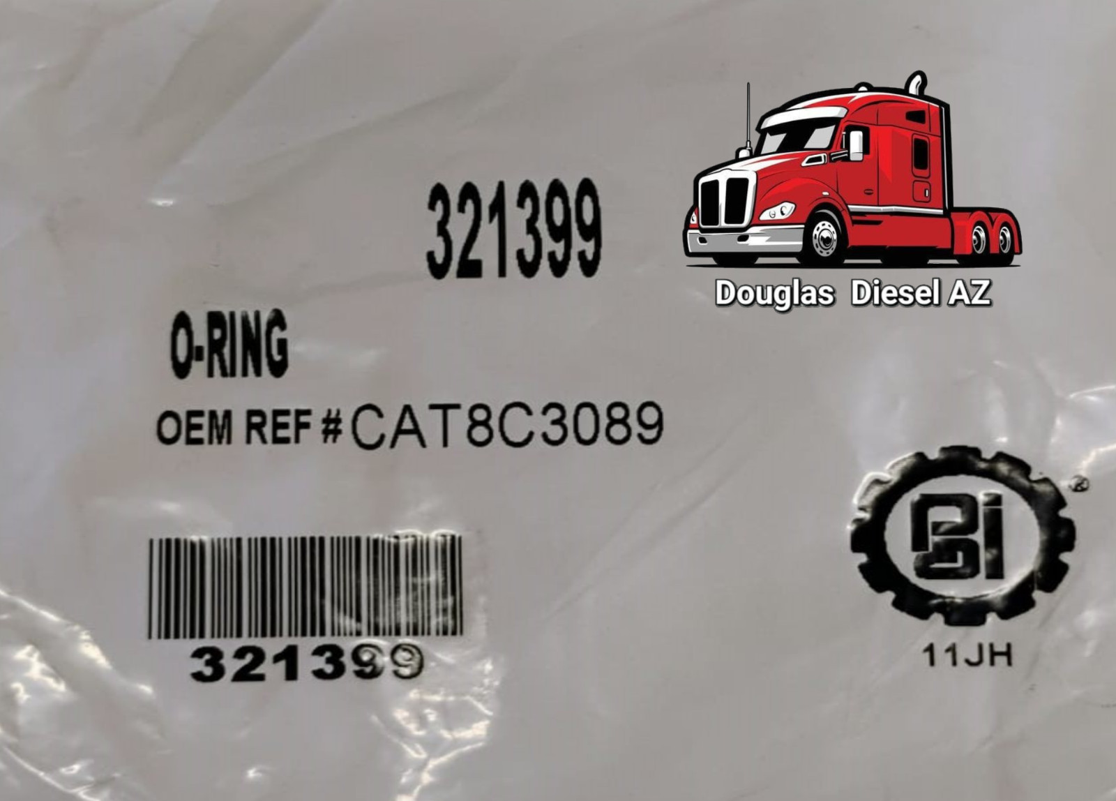 Camshaft Cover O-RING for Cat 3176 & 3176B. PAI# 321399 Ref.# Caterpillar 8C3089