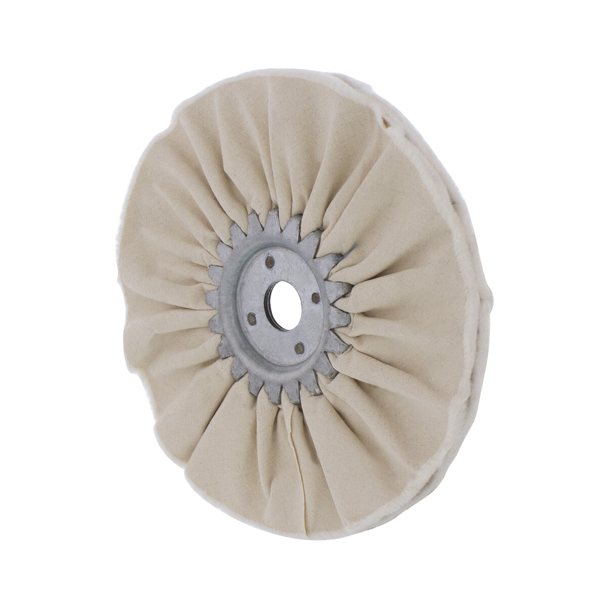 United Pacific 90067 6-in White Treated Airway Buff – 5/8-in & 1/2-in Arbor