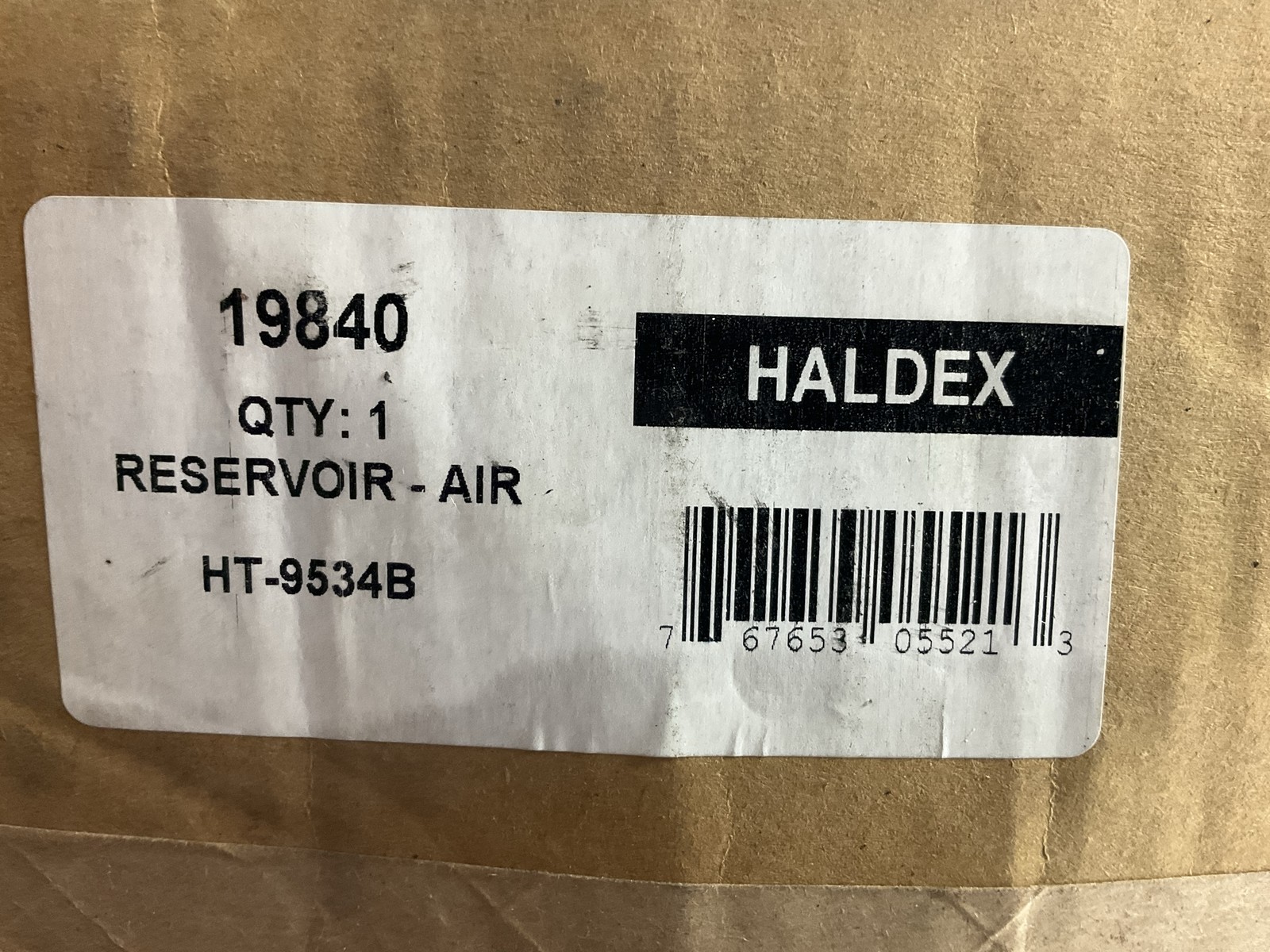 Haldex 19840 Saddle-Mounted Air Brake Tank Reservoir 1490 Cubic Inch