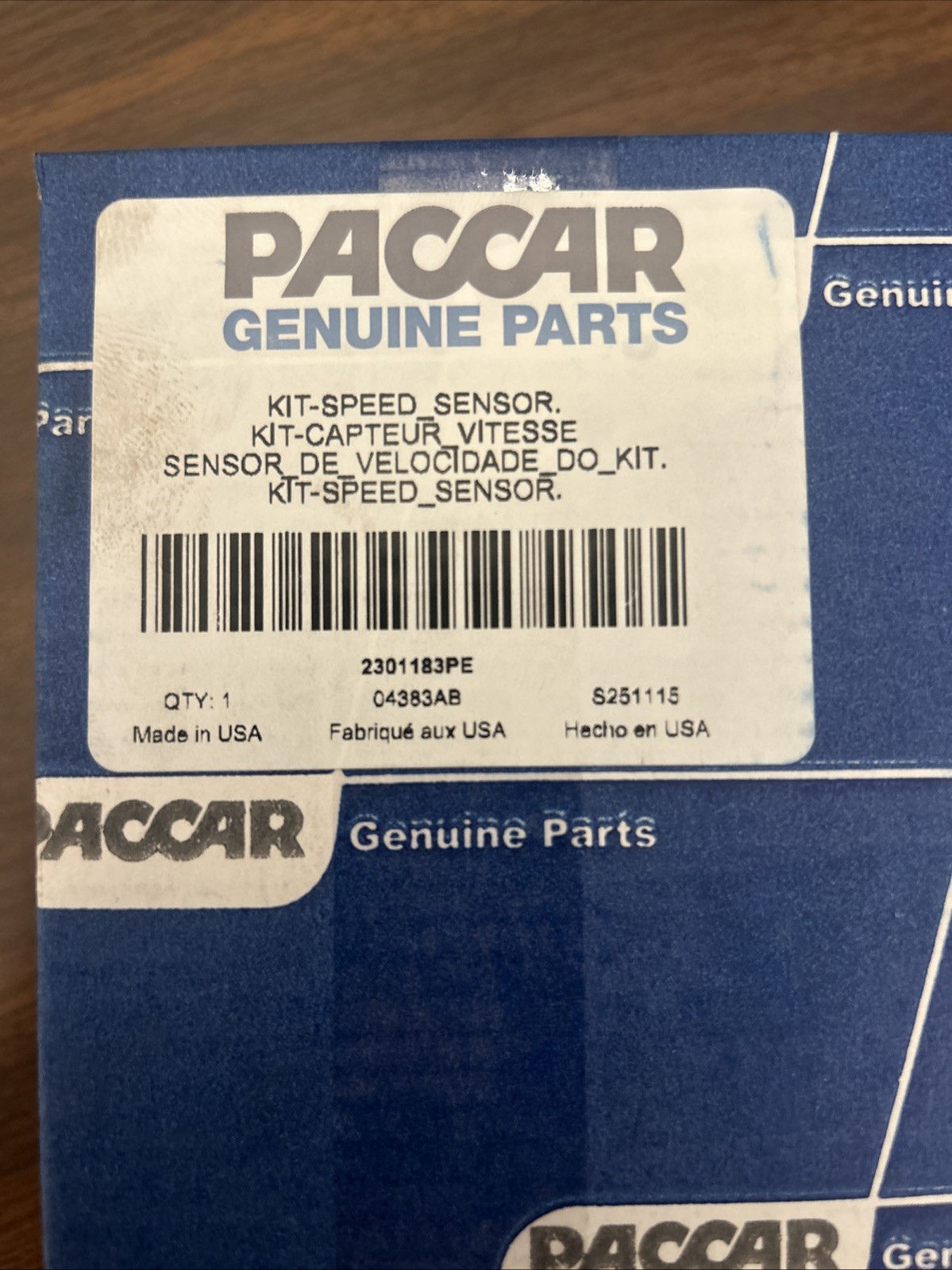 NEW GENUINE PACCAR OEM MX-13 TURBO SPEED SENSOR KIT 2301183PE Unopened Free Ship