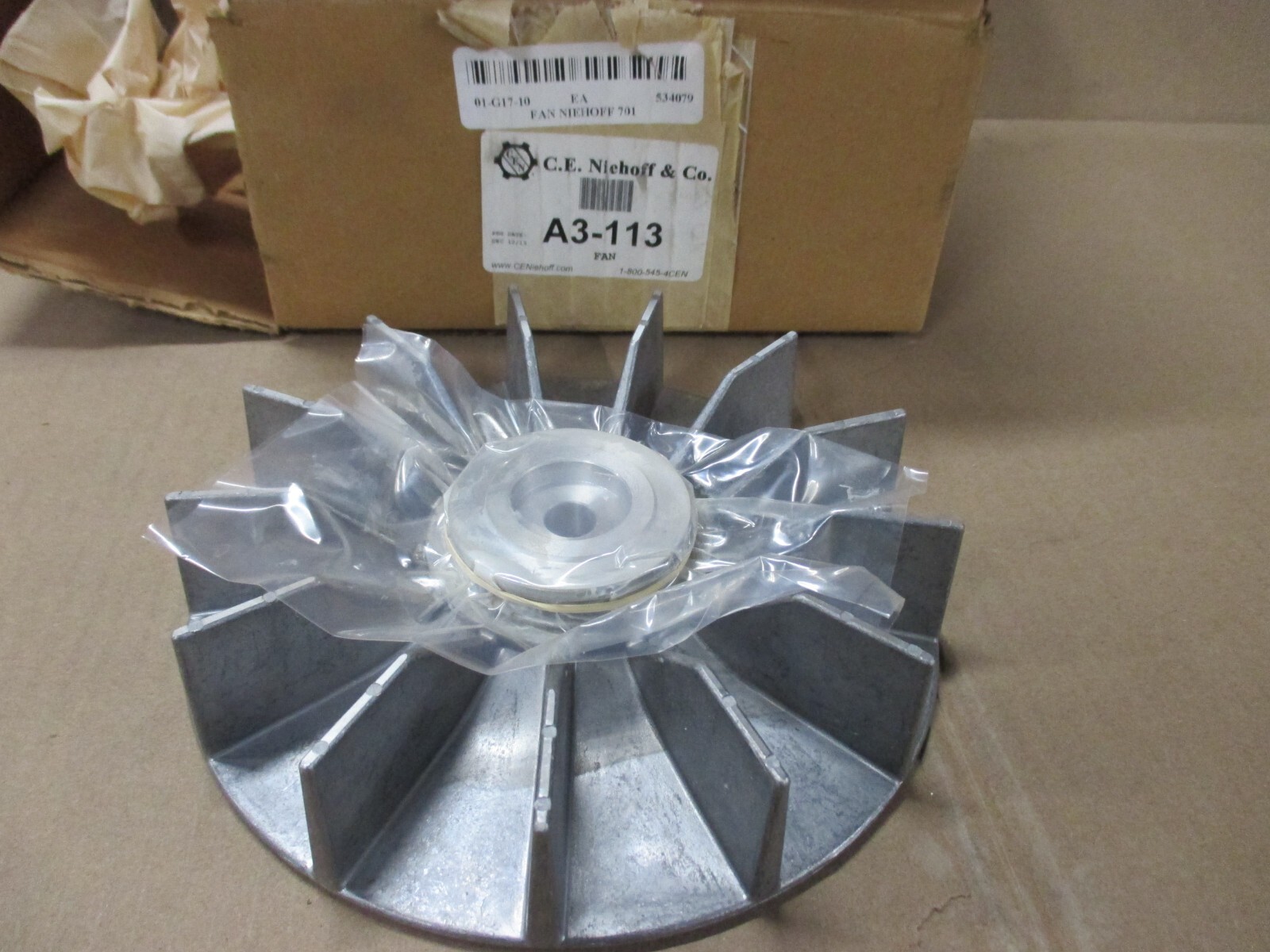 CE NIEHOFF A3-113 FAN ALTERNATOR 534079 NEW