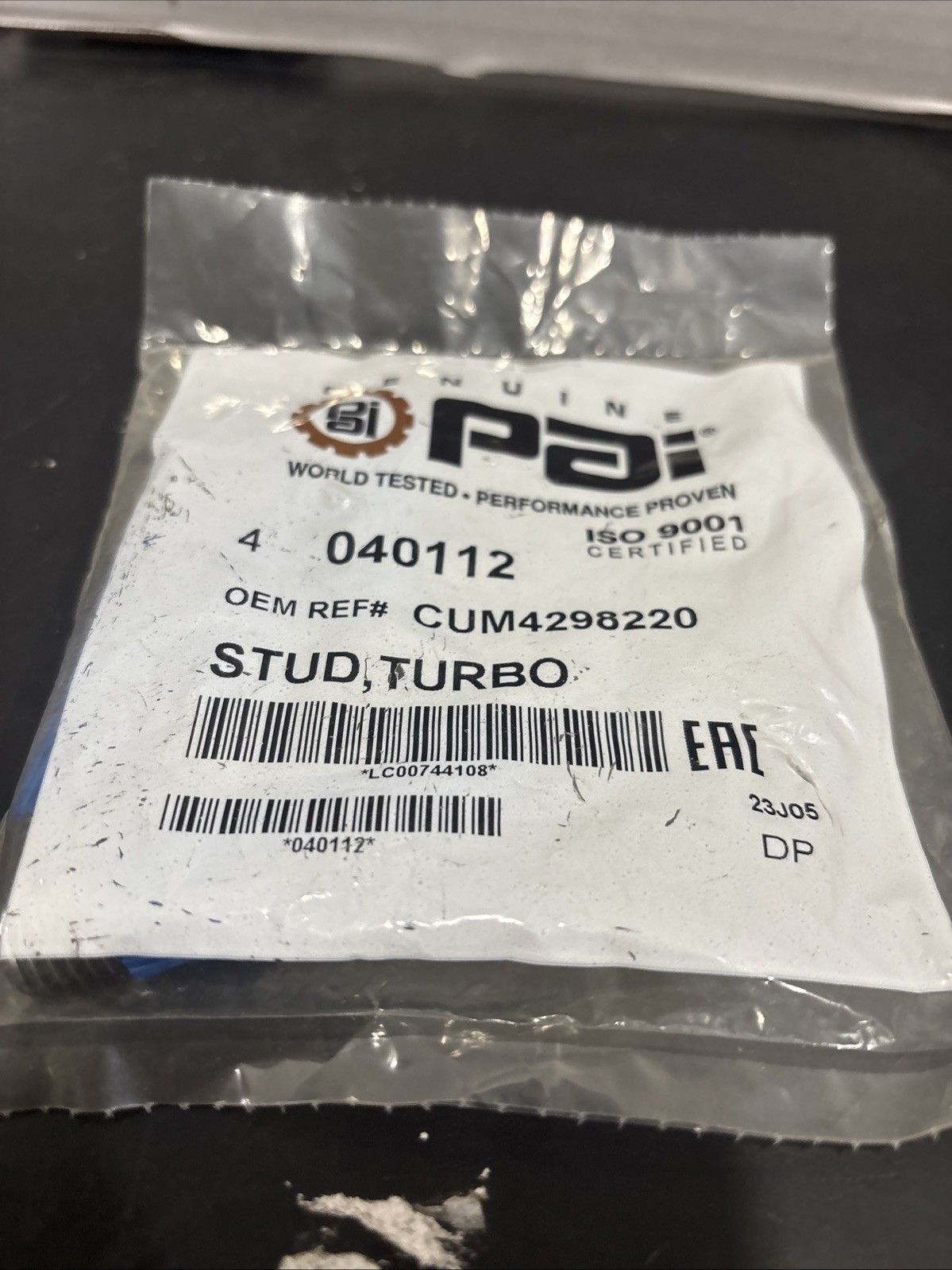 NEW PAI PACK OF 4, 040112 CUM4298220 TURBO STUDS