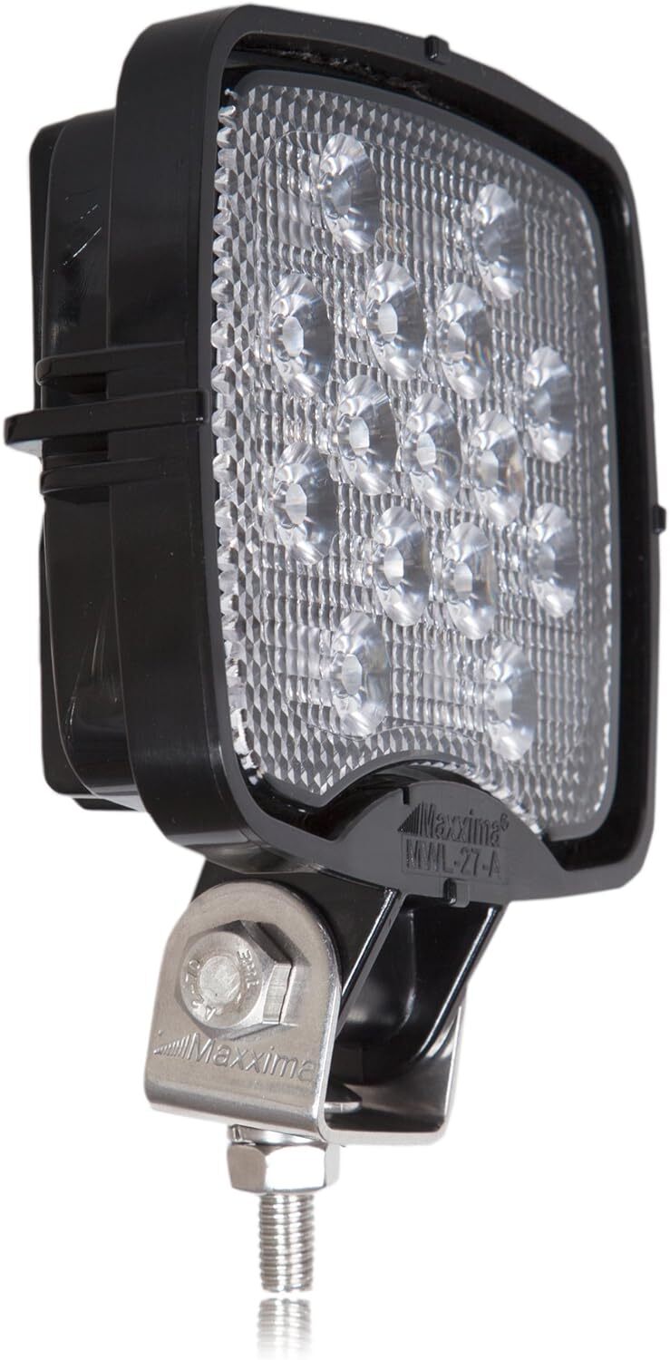 Maxxima MWL-27-A Black Square 15 LED Work Light (675 Lumens)