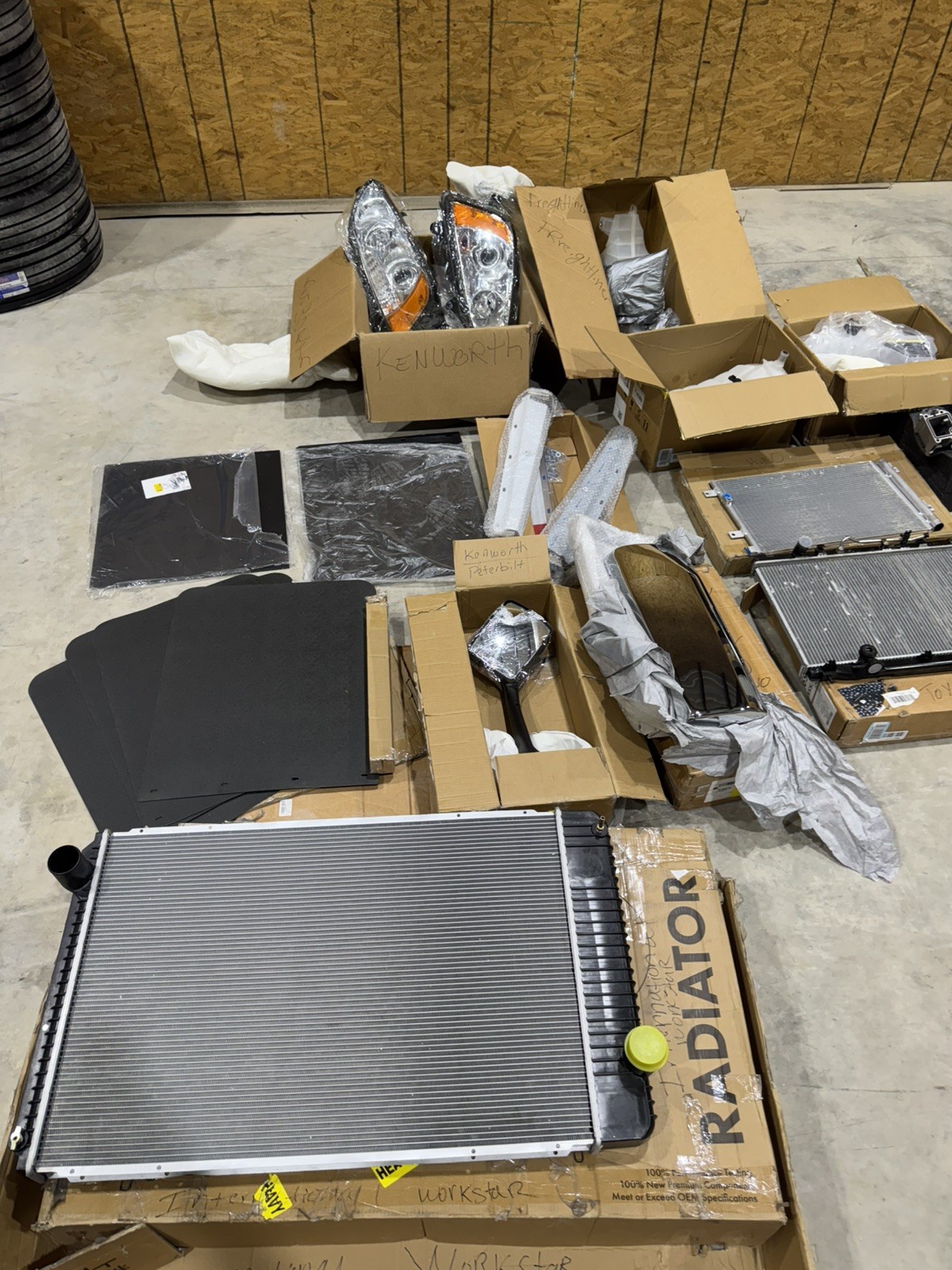 PETERBILT KENWORTH VOLVO MACK SEMI TRUCK PARTS BULK SALE & CAR RADIATORS