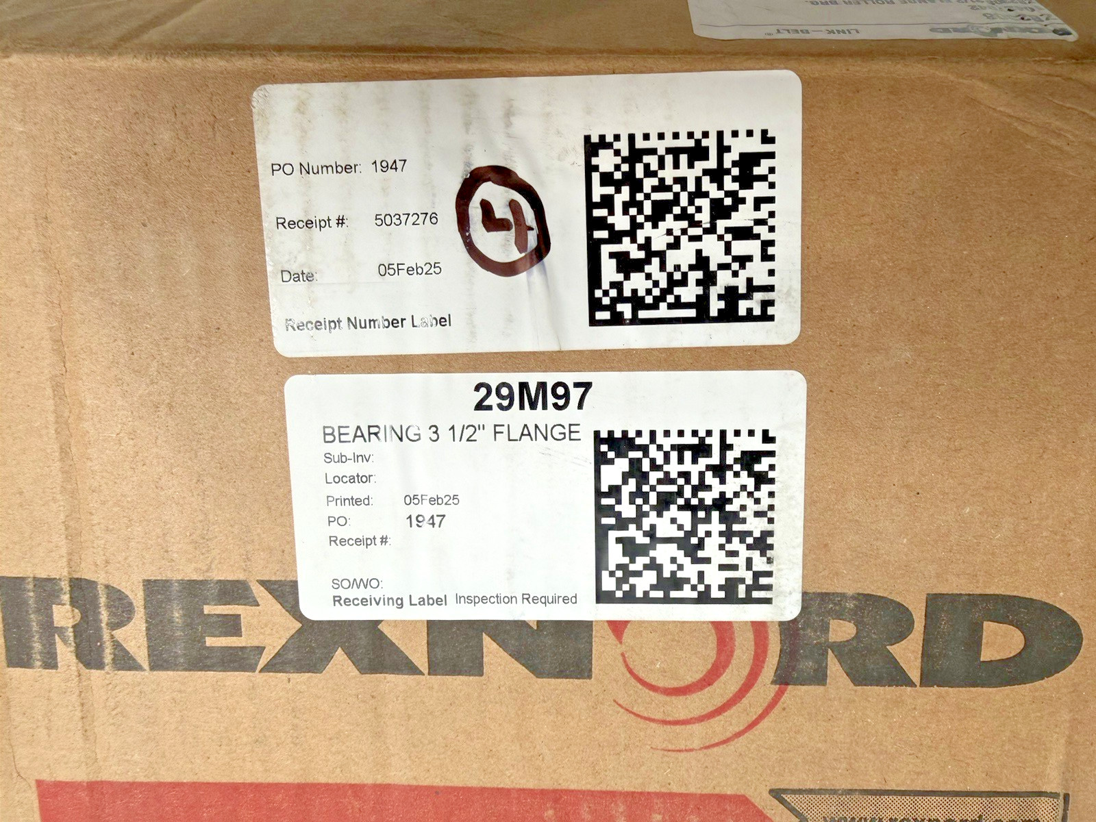 Roadtec 29M97 Rexnord ZB2308 10427942 3-1/2″ Flange Roller Bearing NEW