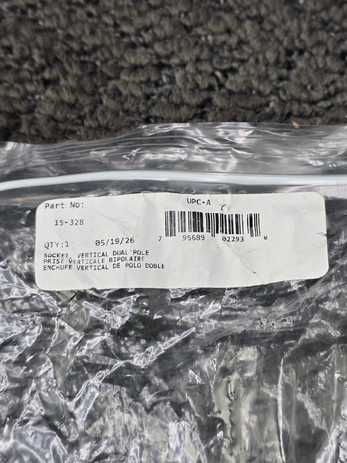 PHILLIPS 15-328: AUXILIARY VERTICAL DUAL POLE SOCKET ZINC DIE CAST