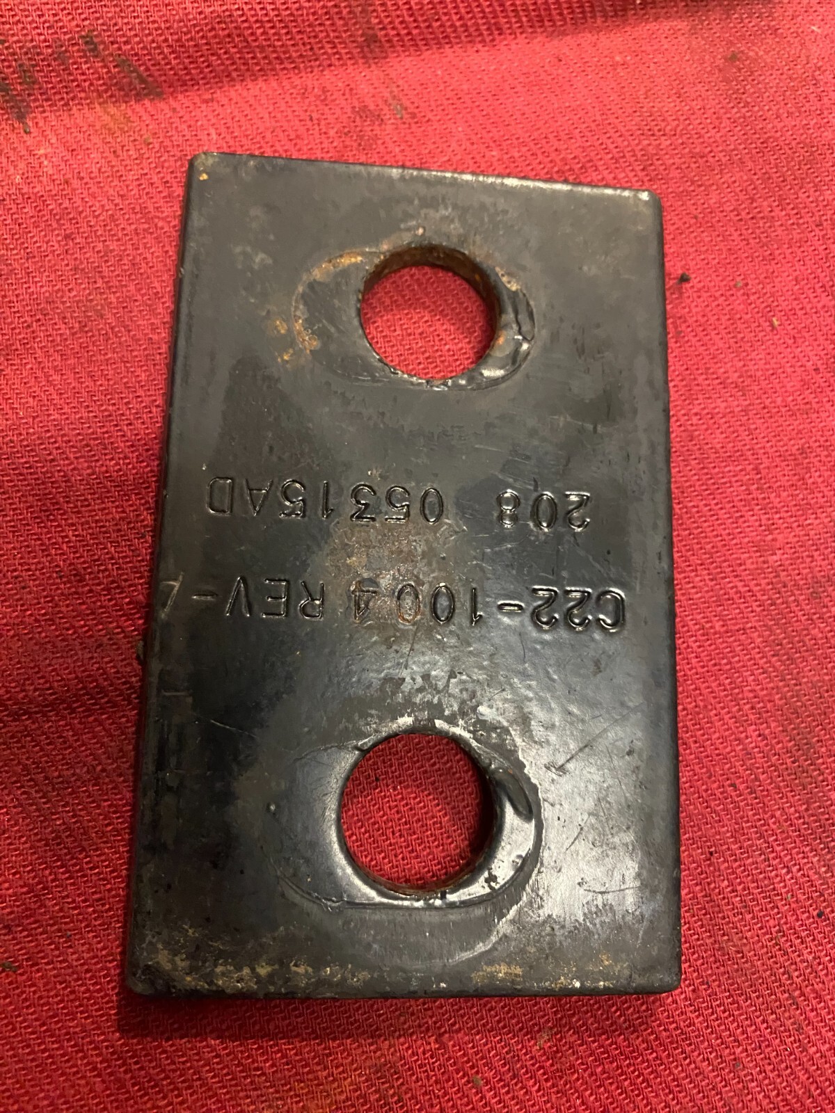 Kenworth Rear Axle Stop , PLATE C22-1004