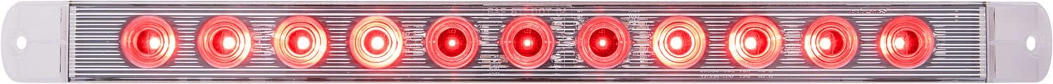 Optronics STL89RCB Thin Line LED Stop/Turn/Tail Bar 17″ Red Clear Lens 11 Diode