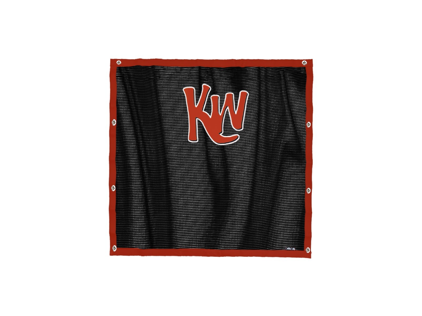 Premium Red KW Mesh Bug Screen Fits Kenworth W900B by GrilleAdz