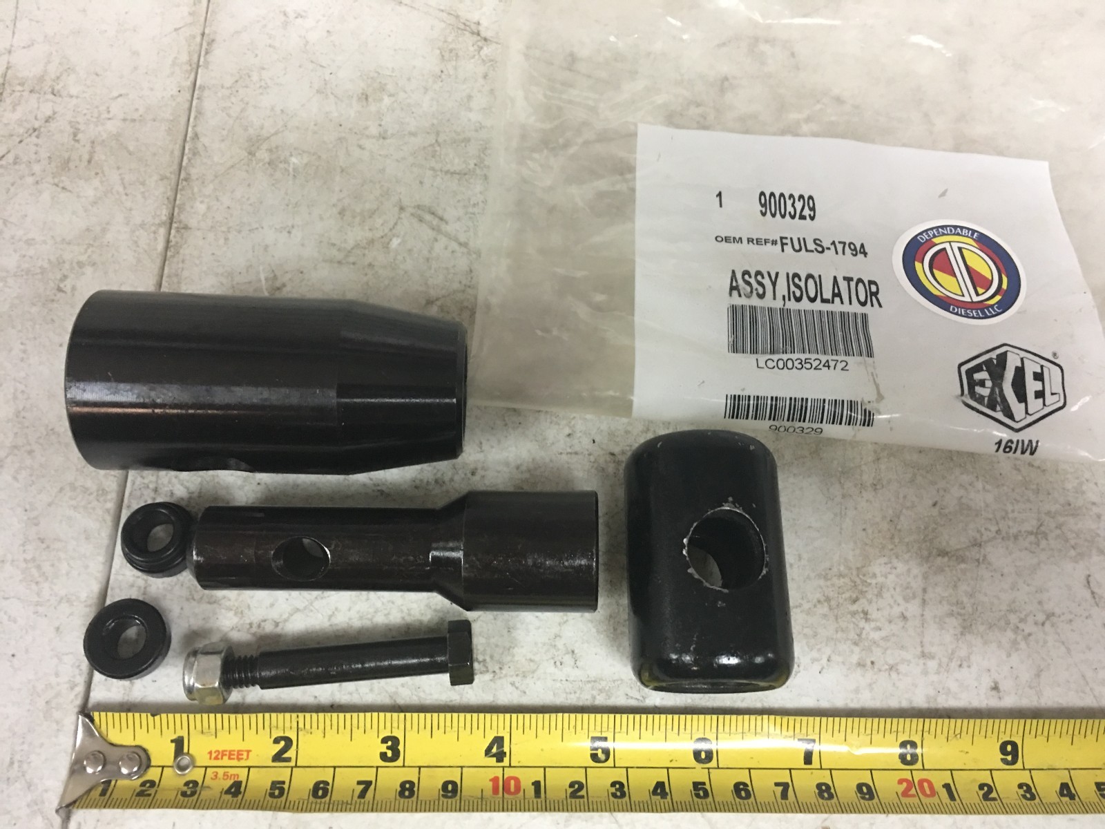Shift Lever Isolator Bushing Kit. PAI # 900329 Ref.# Fuller S-1794, S1794