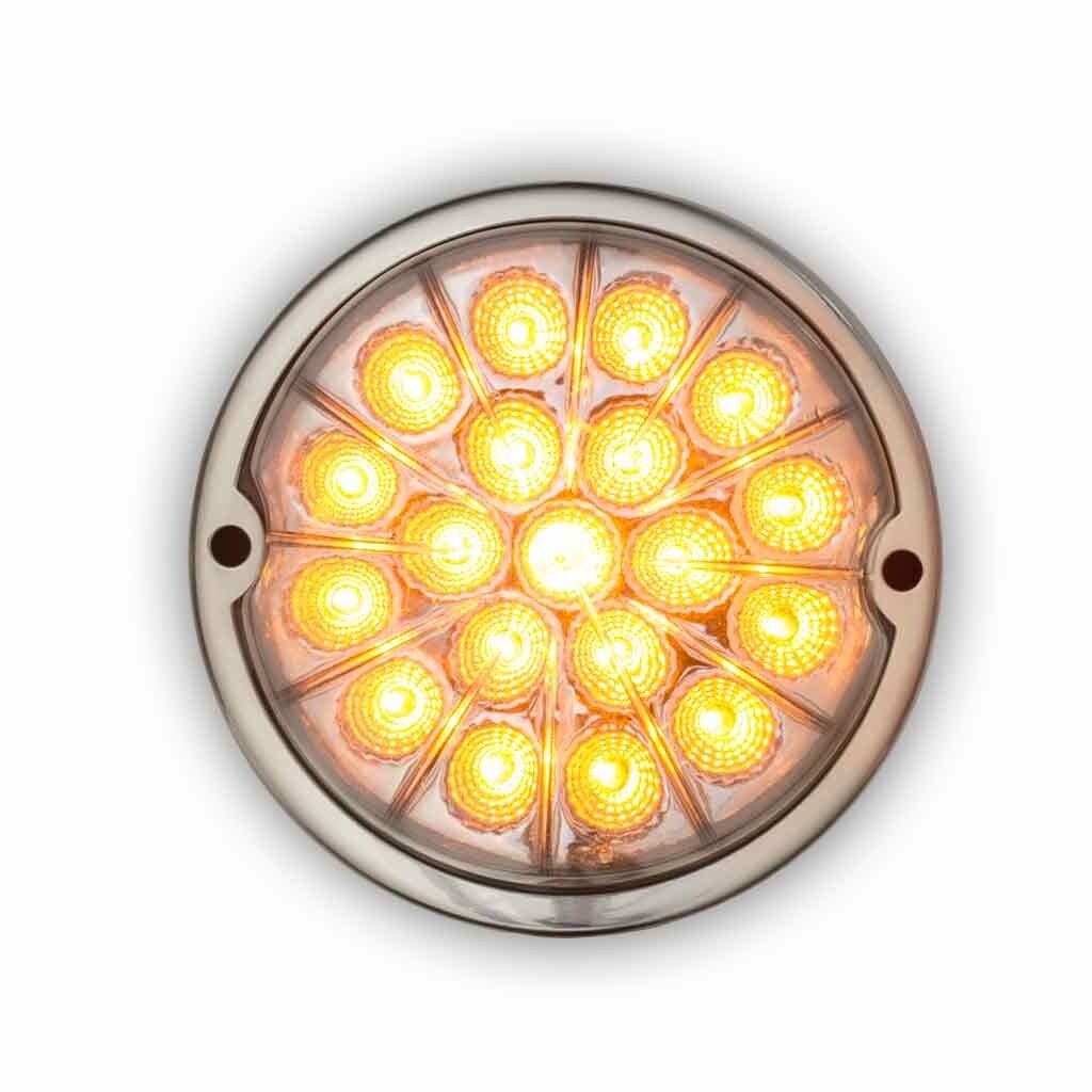Amber Clearance & Marker to Blue Auxiliary Watermelon LED Light – 19 Diodes