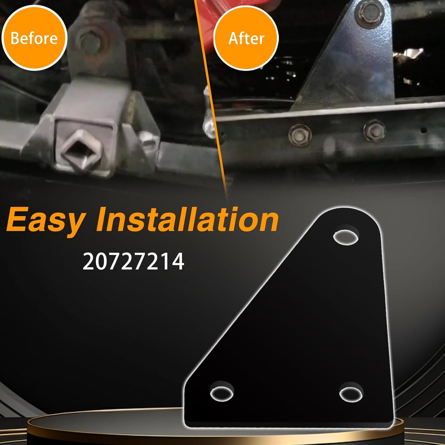 2x Bracket Cab Support Mount Plate Black Fit For Volvo Truck D13 VNL 20727214