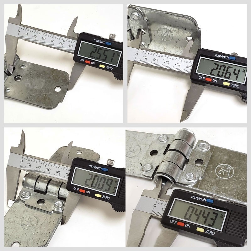Mild Steel Todco Roll Up End 2″ Width Hinge For Freight Trailer Roll-Up Door