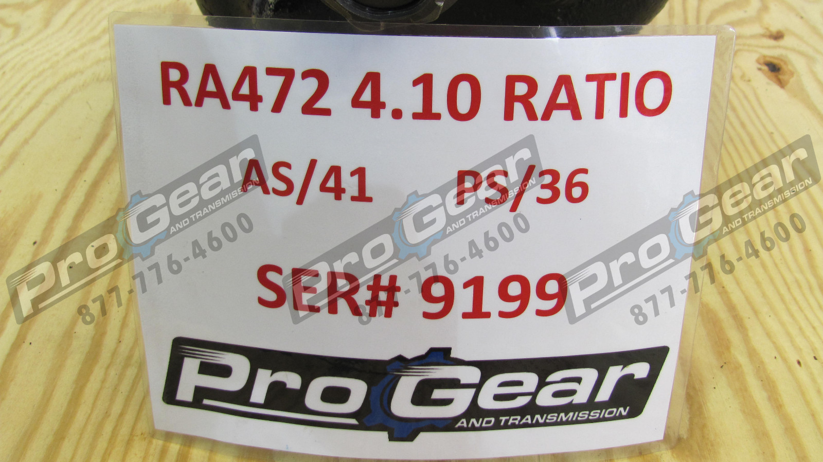 RA472-4.10 DANA SPICER INTERNATIONAL RA472 FRONT-REAR