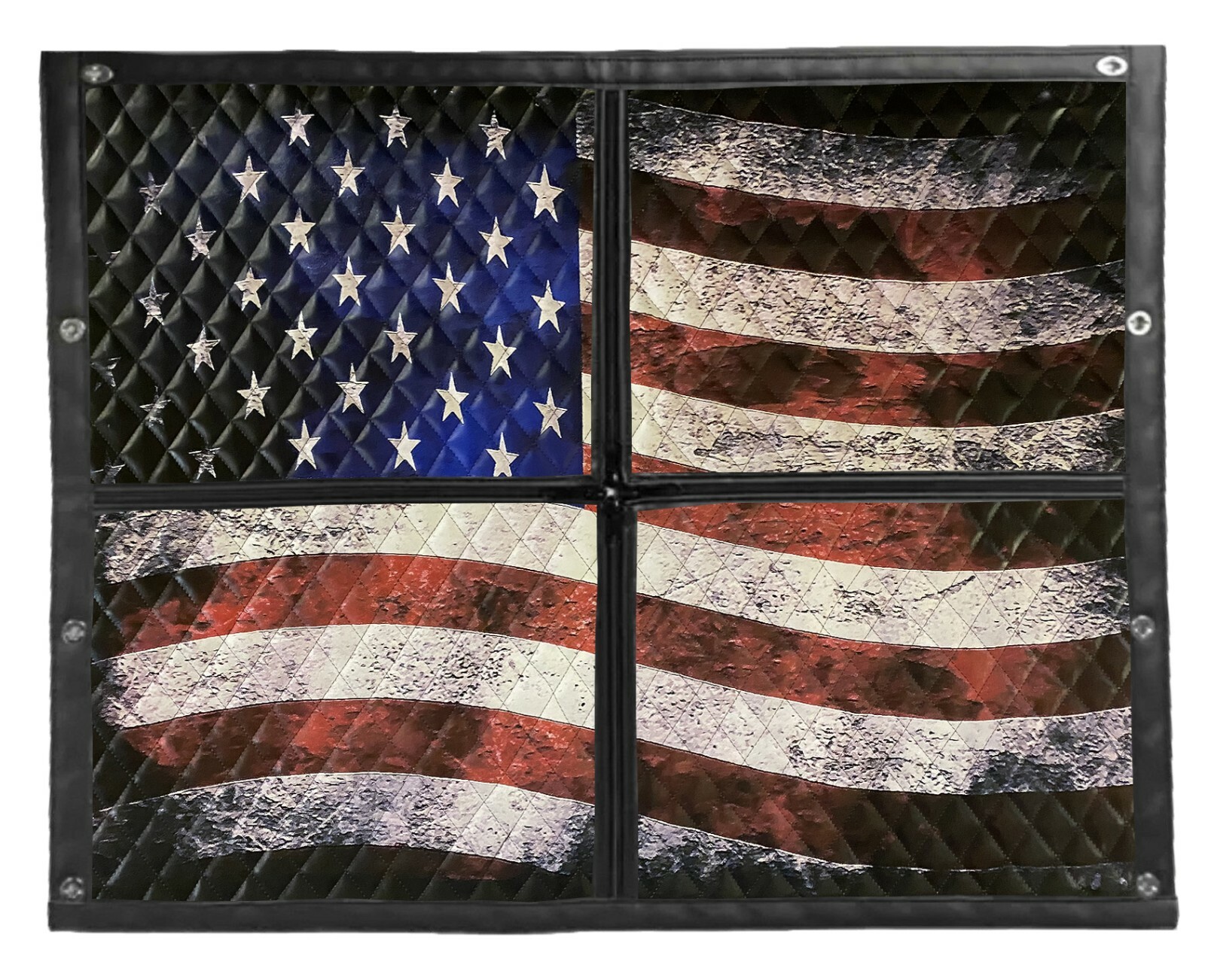 Kenworth W900B Premium Quilted Winter Front Old Glory
