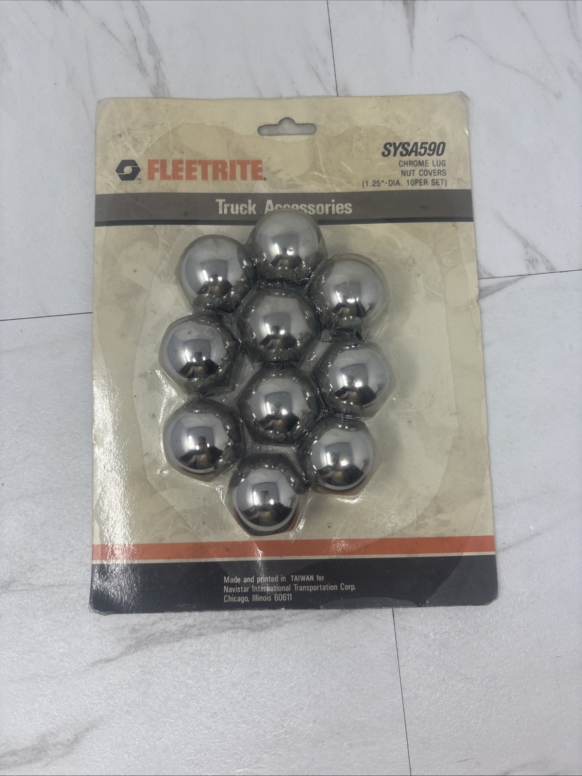 fleetrite sysa590 Chrome Lug But Covers 1.25”