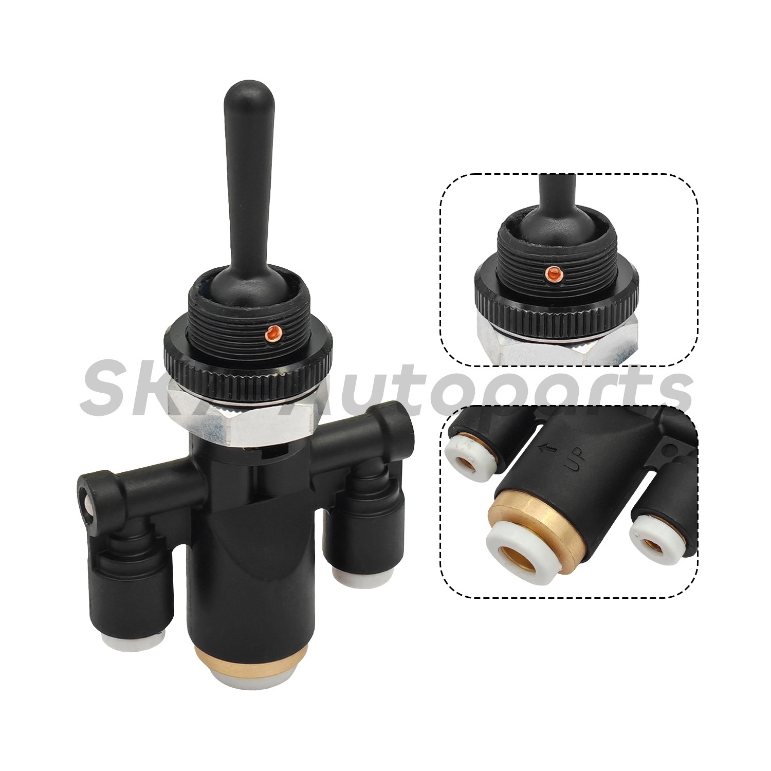 1Pc Air Window Toggle Valve Switch 1/4 818-0007-000 for Peterbilt 379 Ke