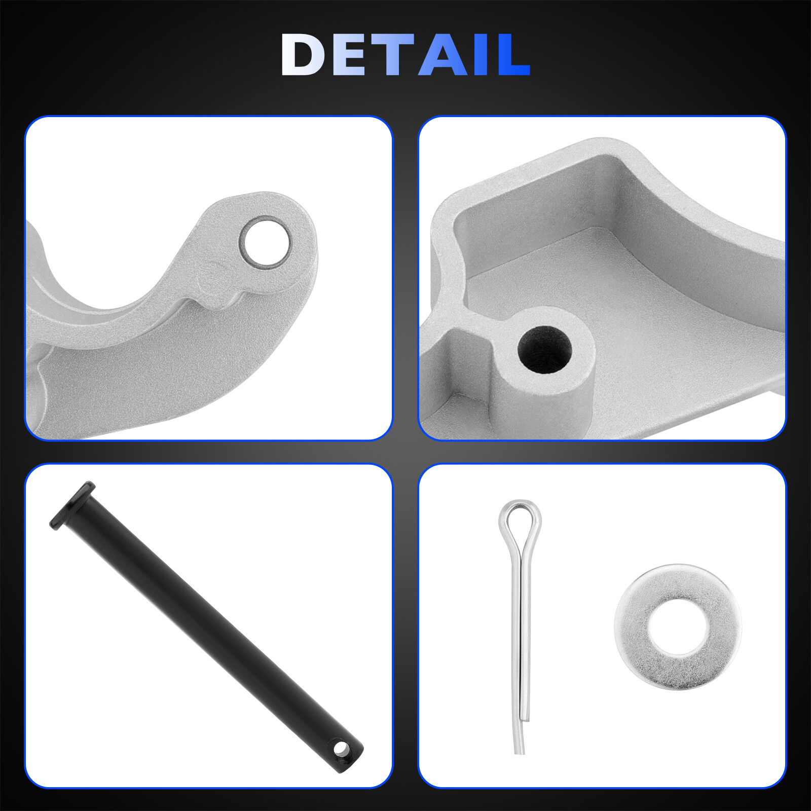 6x Aluminum Tarp Stop Easy-Off Cast Upright Kit Pro Trucking Products 1705775-1