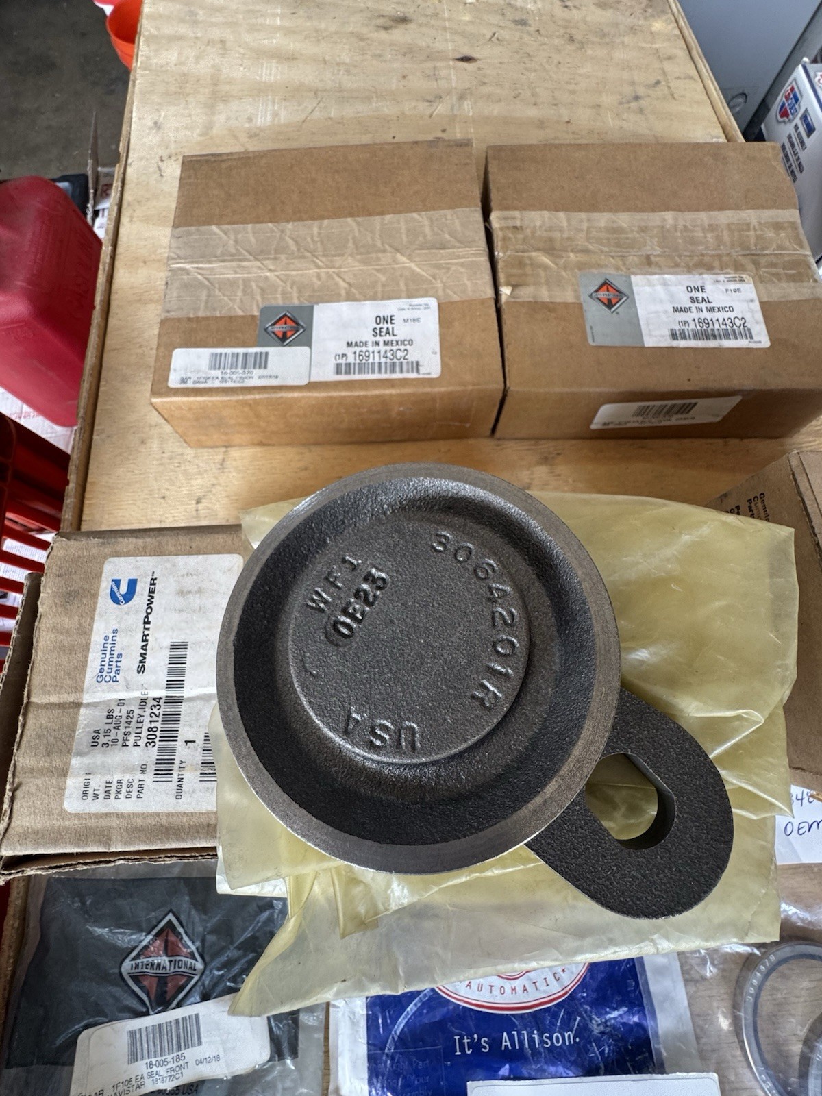 A-177 Huge Lot Of Truck Parts. Cummins, Allison, International Over $500 Value