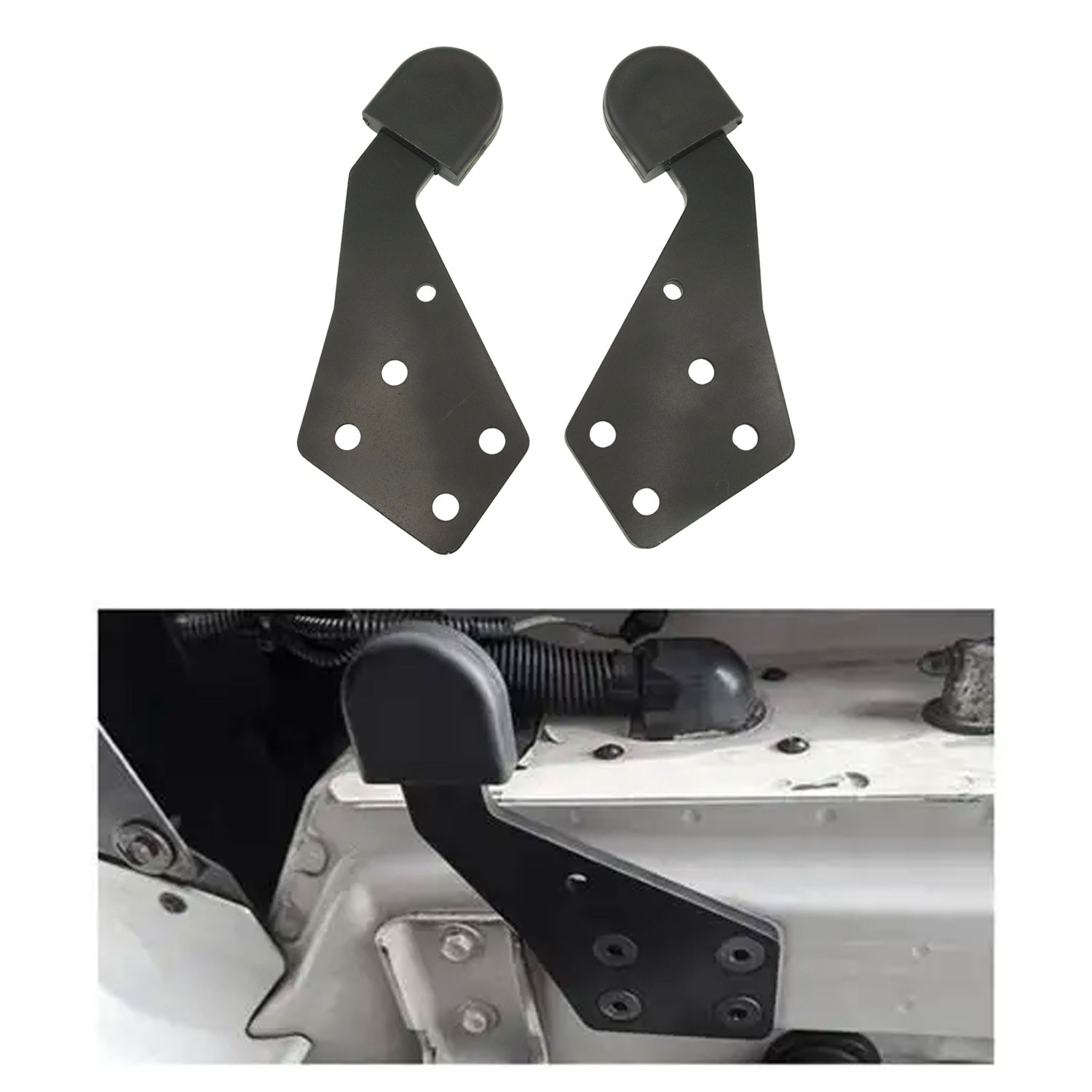 HLK2733L HLK2733R Left Driver Side & Right Passenger SideHood Guide Poly IHC