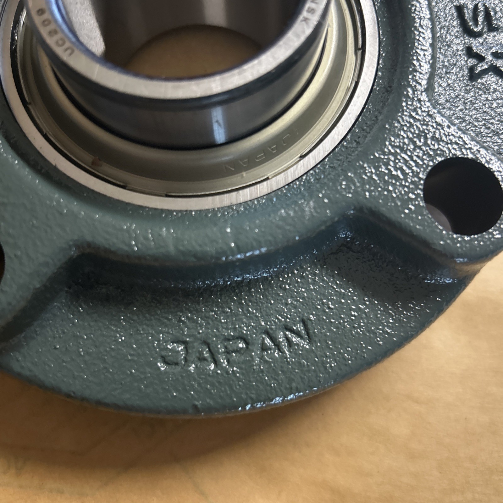 NSK FC209 4-Bolt Cast Iron Flange Cart W/UC209-28 Radial Insert Ball Bearing