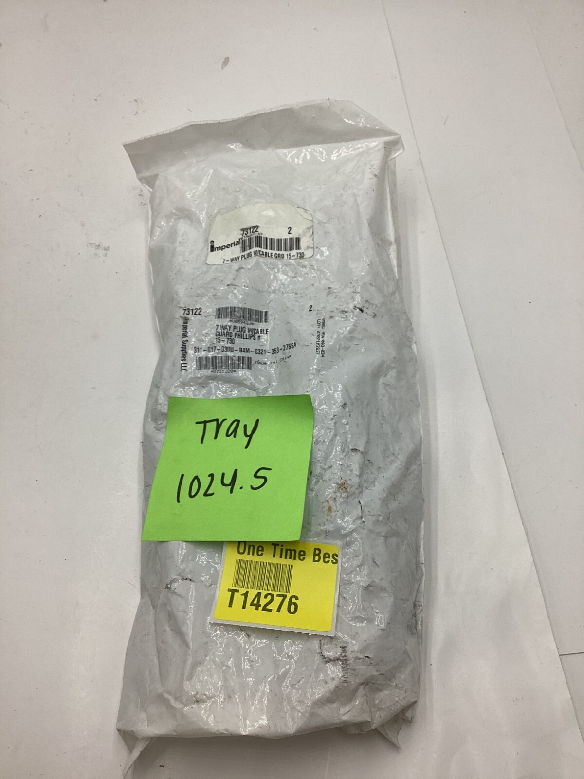 Imperial 73122 Heavy Duty Reinforced Zinc Die-Cast 7-Way Plug W/ Cable Guard