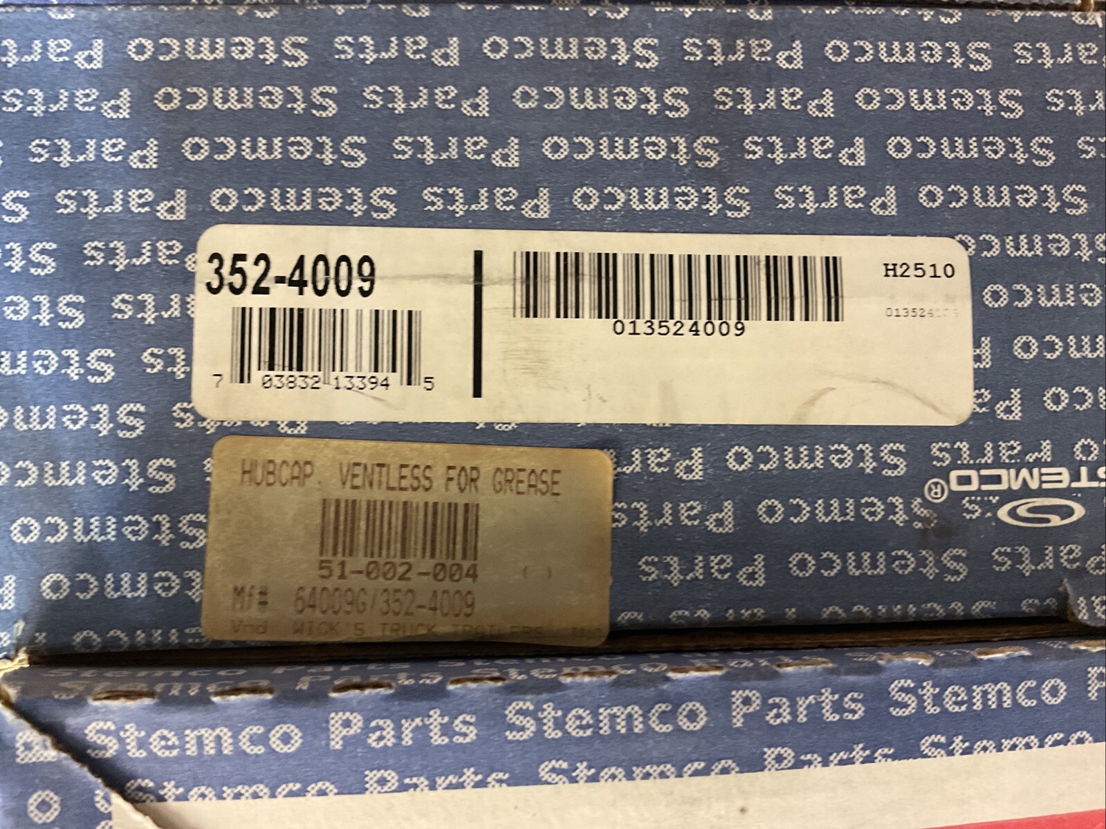 352-4009 Stemco Grease Hub Cap Without Glass