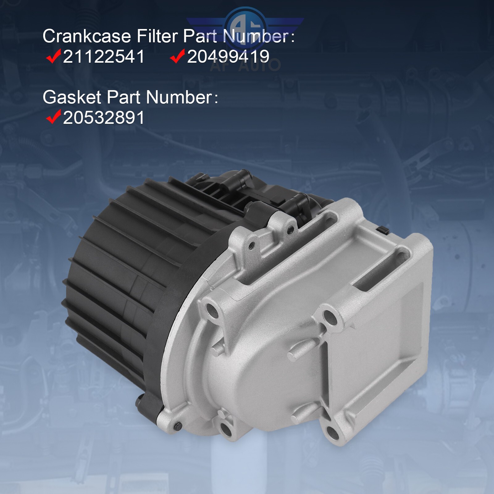 New Oil separator for Volvo D13 21122541 20499419 + GASKET 20532891