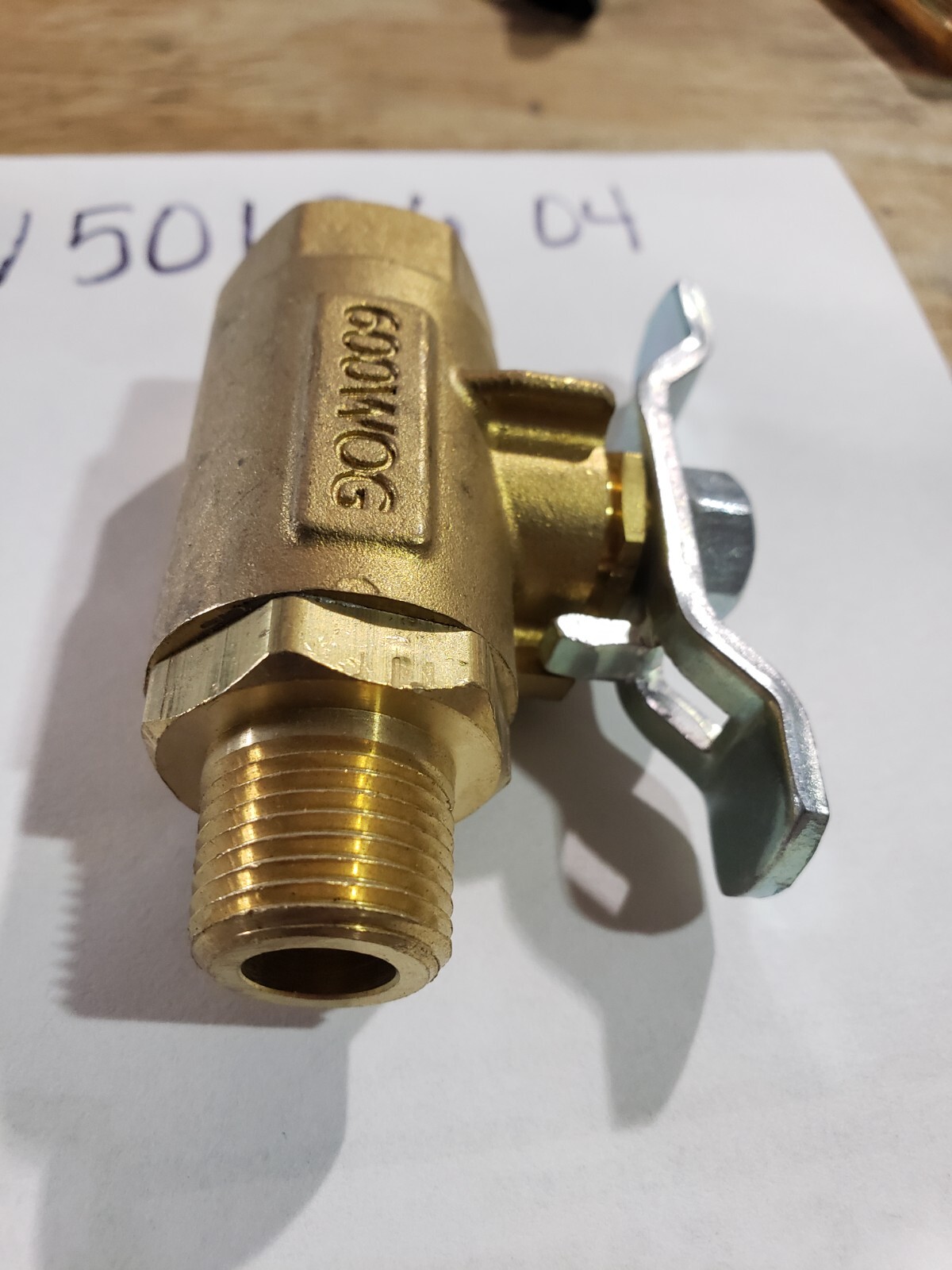 Qty of 2** Parker Hannifin XV501P604 Brass Valve Ball Steel Tee Handle 3/8″ NPT