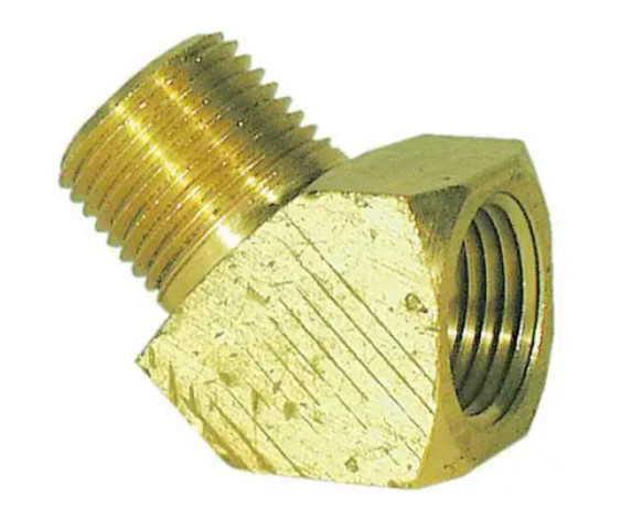 Qty 5** Imperial 90372 Brass, 45° Street Elbow, 3/8” NPT X 3/8” Male