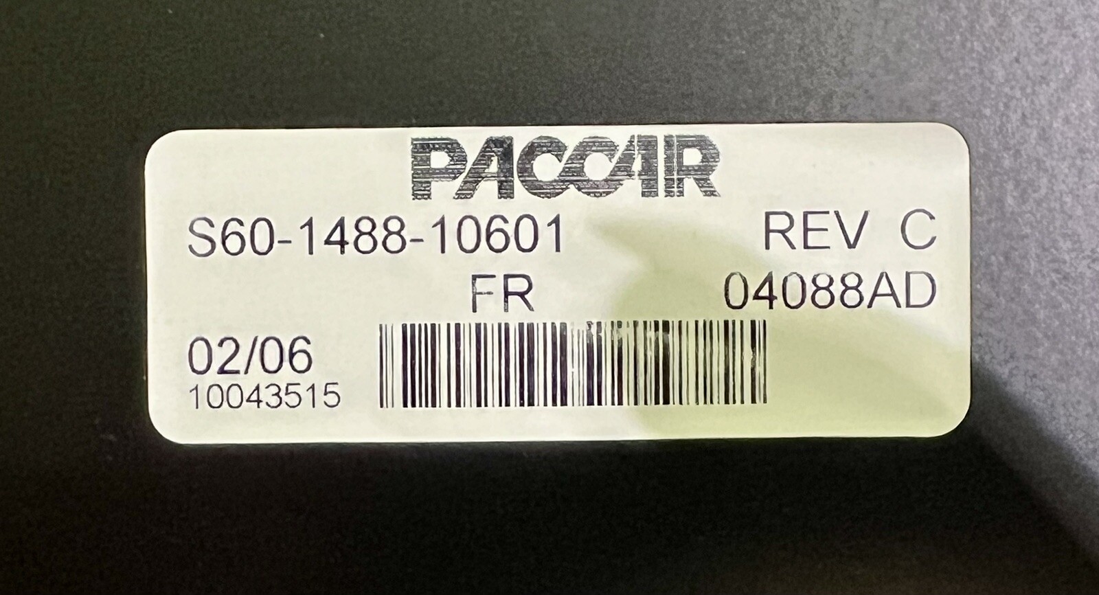 Paccar Interior Panel S60-1488-1061 / 04088AD ** Ready To Sell **