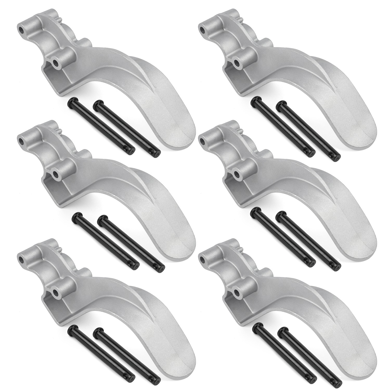 Cast Aluminum Tarp Stop Kit 1705454 with Clevis Pins-6 Tarp Stops-12 Pins