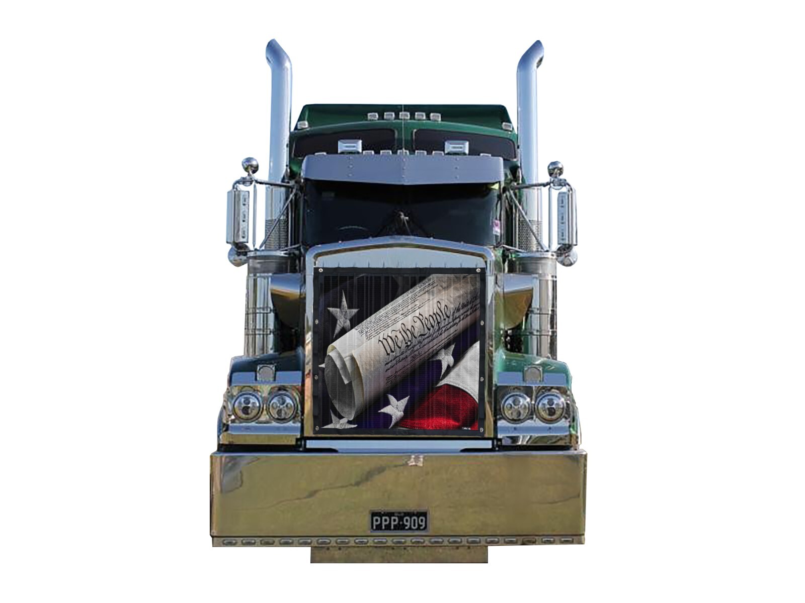Premium We The People Mesh Bug Screen Fits Kenworth W900B by GrilleAdz