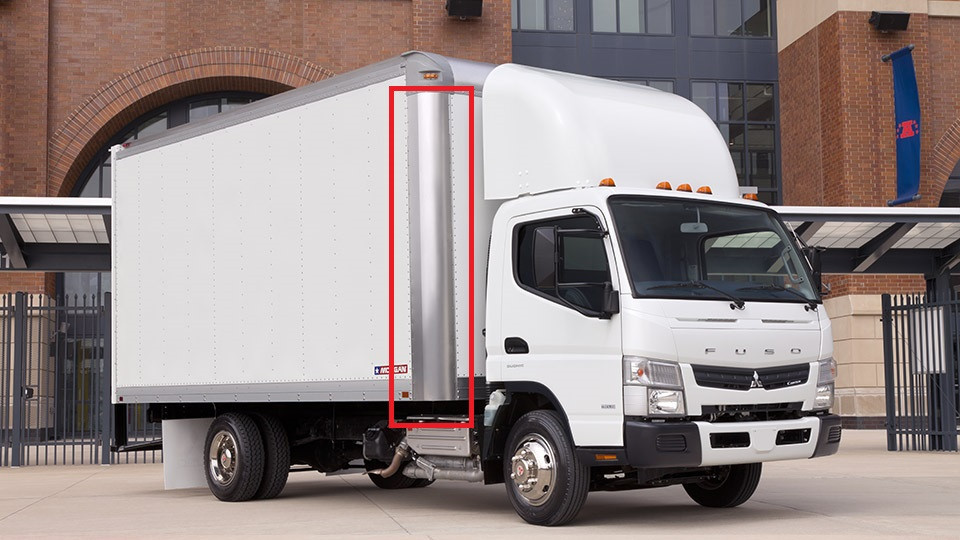 Morgan OEM Corner Radius – 104″ High Aluminum – Morgan Olson Corner Cap Supreme