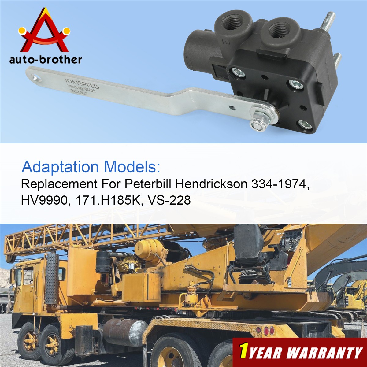 Height Control Valve For Hendrickson Replaces: Haldex VS-228, VS228, 3341974