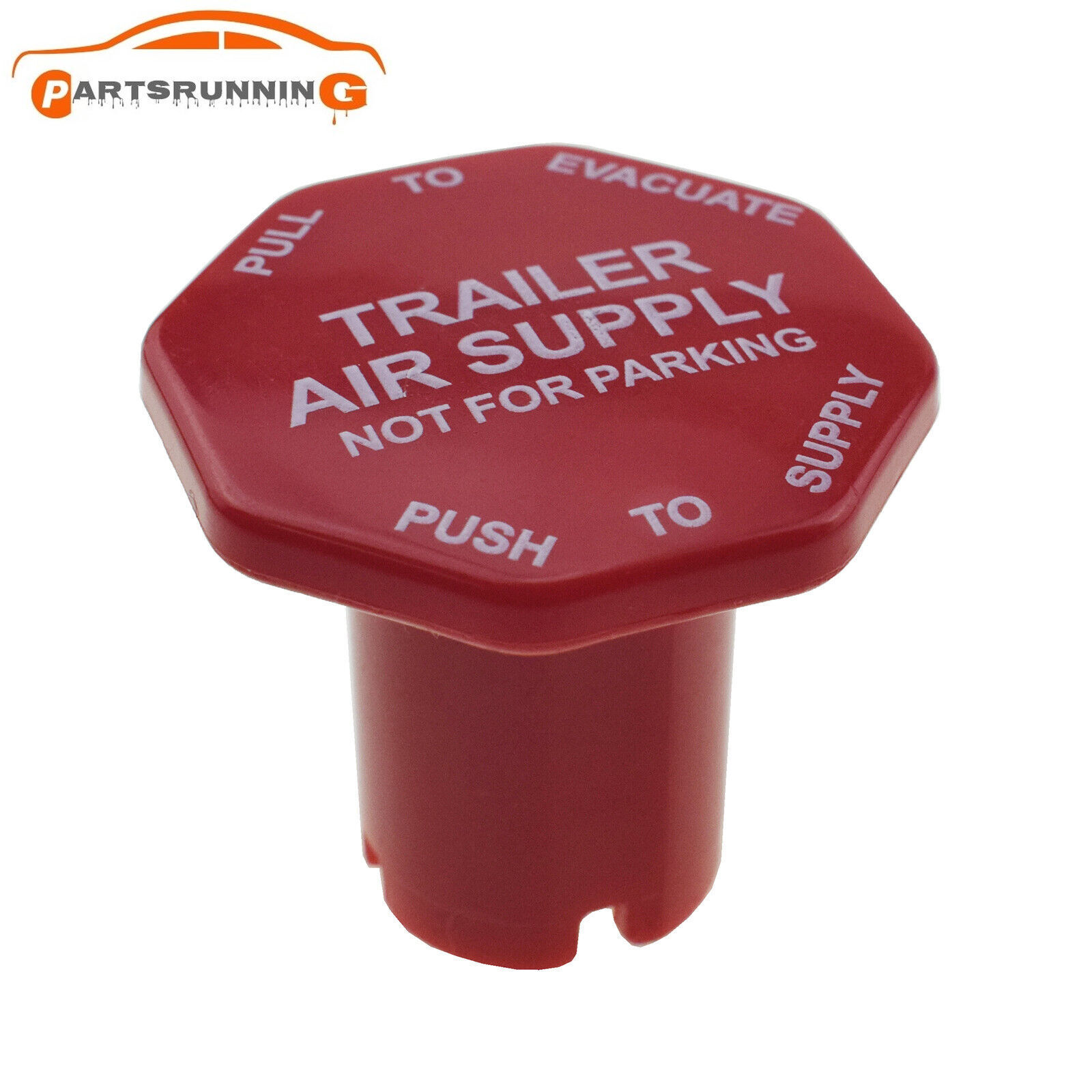 New Parking Brake Red Air Supply Knob For Universal Semi Trucks 298817 298817N