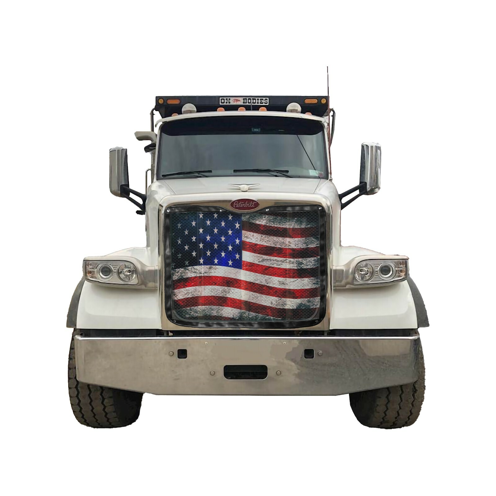 Peterbilt 567 Premium Old Glory Bug Screen BS-567-OG