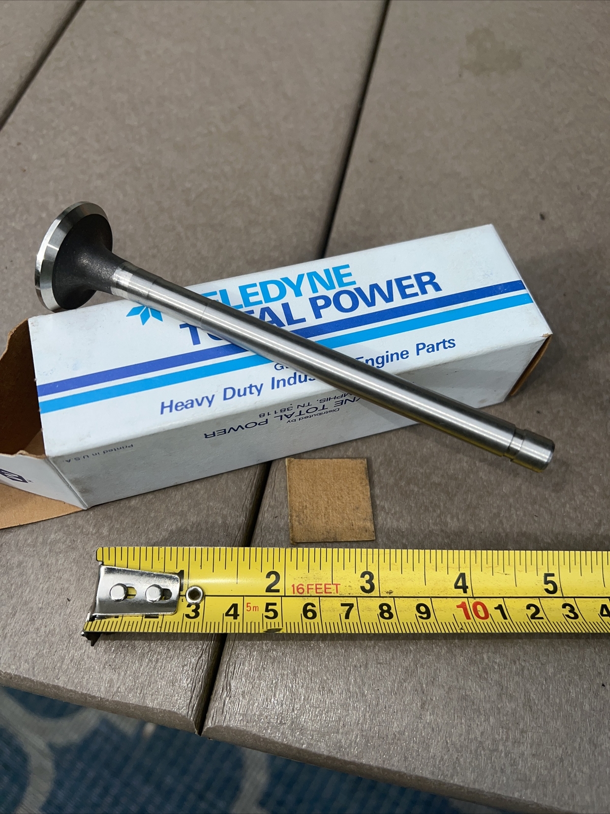 Teledyne Continental Exhaust Valve F601100303 F Series F226,F245,F135-F163 NOS