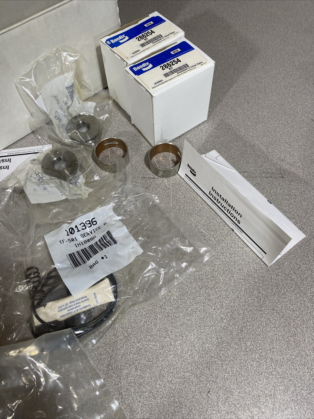 Bendix / 101386 TF-501 Service Kit 1H1908H With 286254 All Sealed Bags TF501