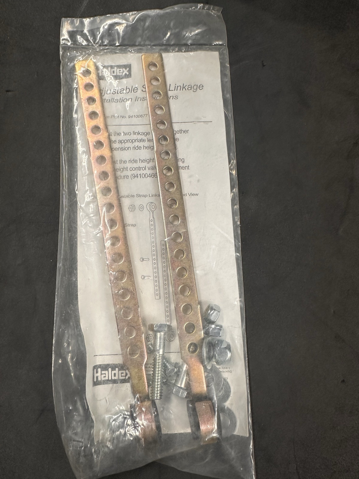 Haldex 48100367 Strap Linkage Air Suspension Adjustable SRK503